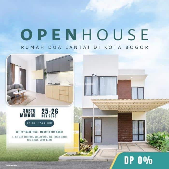 Promo rumah murah dijual cicilan ringan tanpa DP