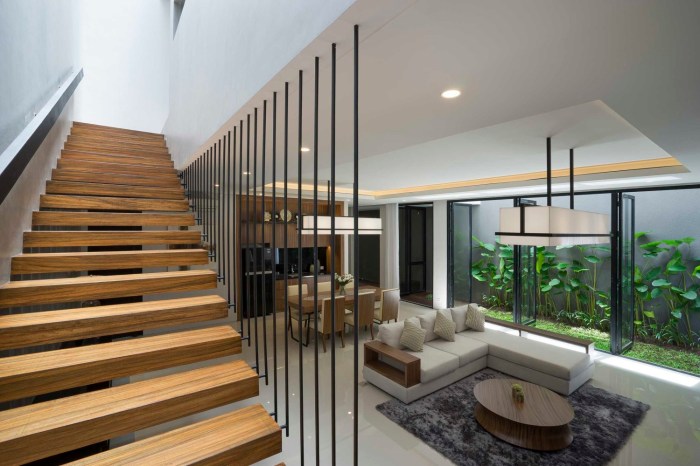 Tangga minimalis staircase cocok hunian desain sempit inspirasi