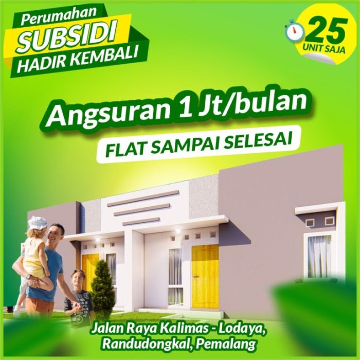 Perumahan subsidi untuk keluarga muda