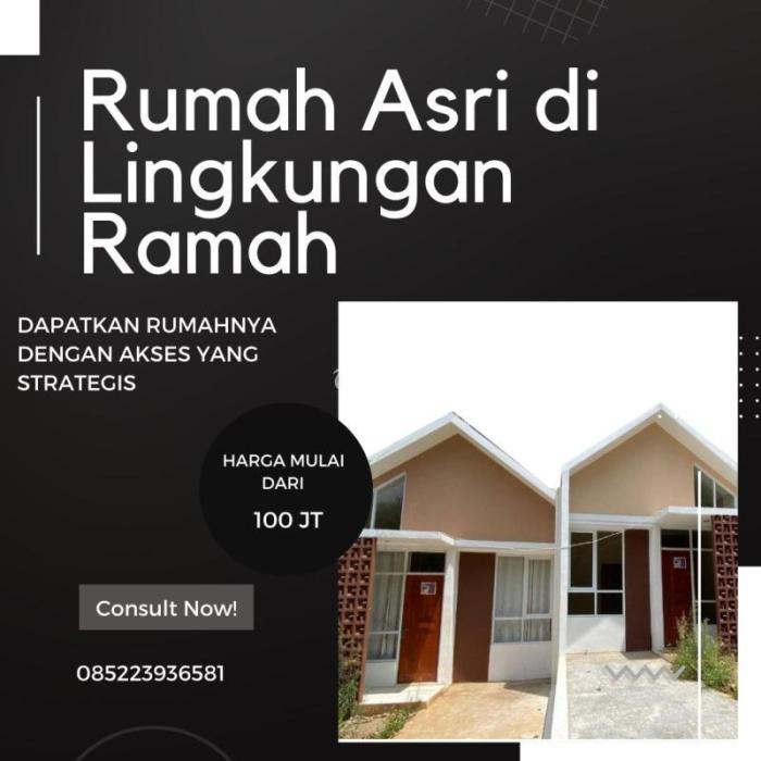 Beli rumah siap huni tanpa DP besar