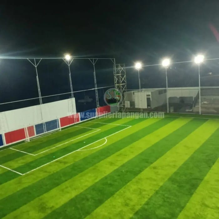 Contoh desain lapangan olahraga kecil dalam kawasan cluster atau kompleks rumah