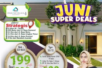 Rumah dijual dengan harga diskon besar