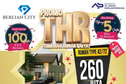 Promo spesial beli rumah termurah tanpa DP besar