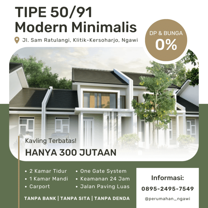 Rumah minimalis murah siap huni