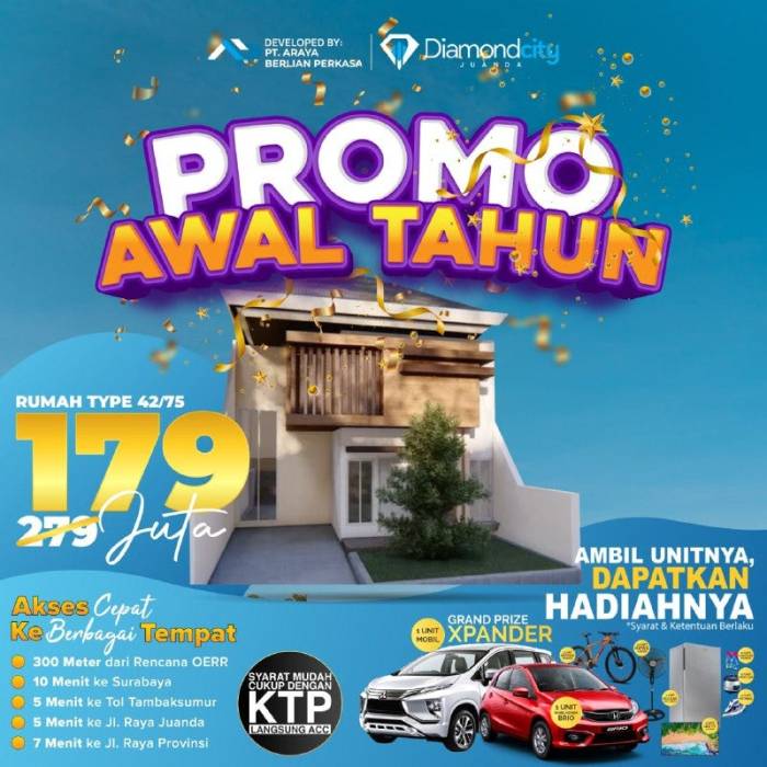 Update harga rumah murah tahun ini