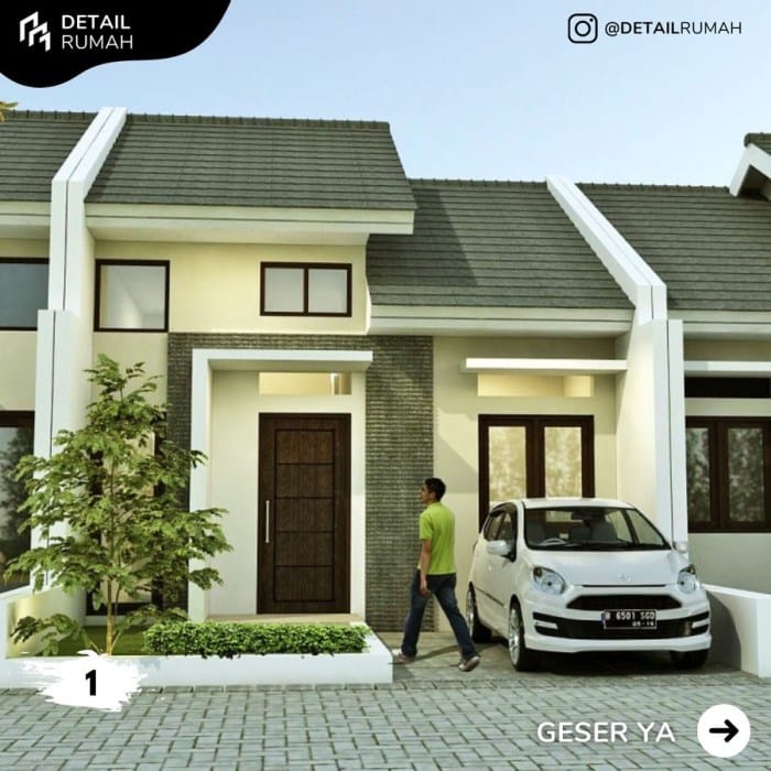 Desain minimalis denah fasad serta dapur informazone paling terbuka