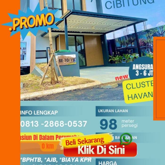 Perumahan dekat stasiun kereta api dengan harga terjangkau