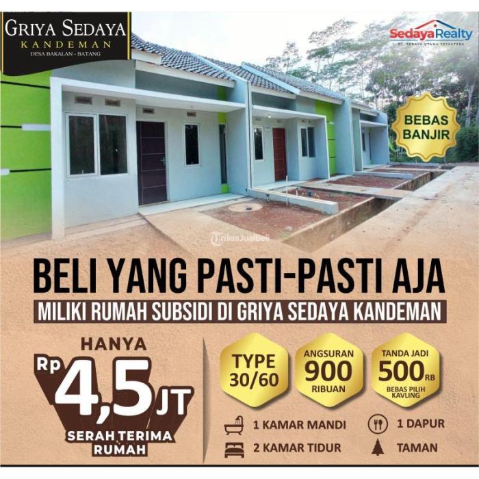 Daftar rumah murah subsidi pemerintah terbaru 2025