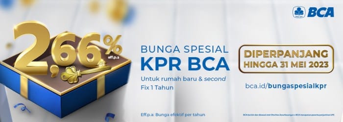 Promo kpr rumah murah dengan bunga rendah bank BRI