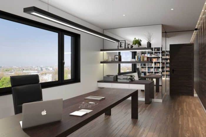 Desain interior ruang kerja di rumah minimalis