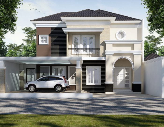 Rumah minimalis harga rendah dengan desain elegan