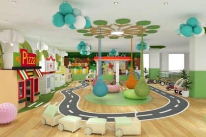 Taman di perumahan sebagai ruang rekreasi keluarga dan anak-anak