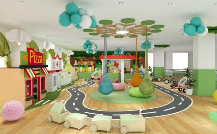 Taman di perumahan sebagai ruang rekreasi keluarga dan anak-anak