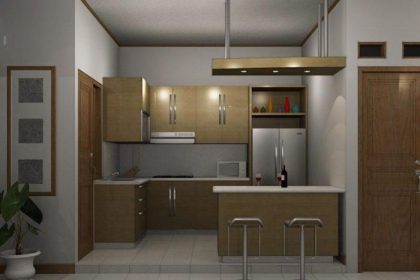 Inspirasi desain dapur minimalis dengan perabotan modern