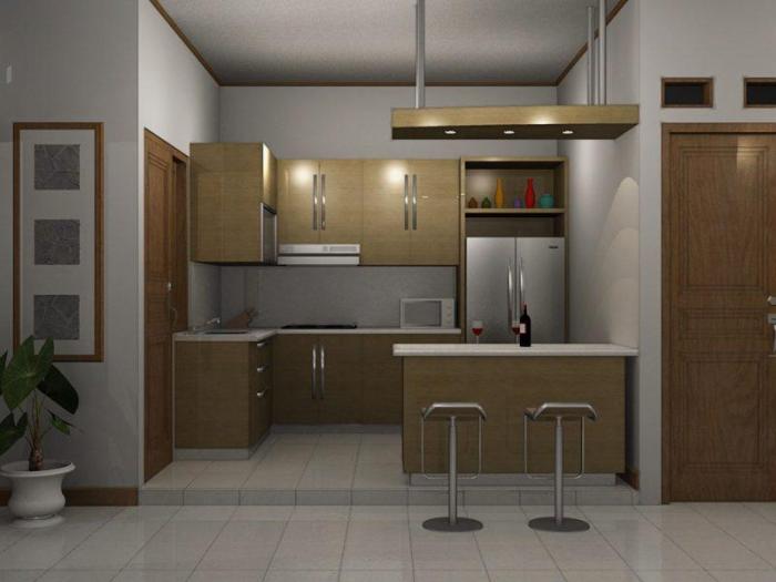Inspirasi desain dapur minimalis dengan perabotan modern