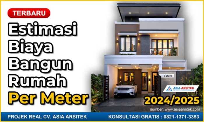 Biaya jasa kontraktor renovasi rumah per meter persegi 2025