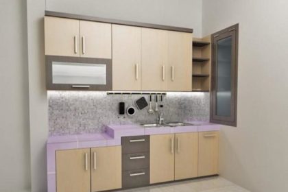 Desain dapur minimalis dengan penyimpanan maksimal