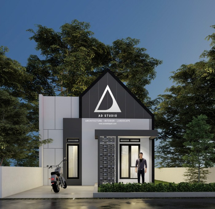 Inspirasi desain interior dan eksterior rumah minimalis di kawasan perumahan modern