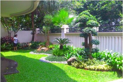 Rumah taman minimalis lahan sempit mungil ide dekorrumah