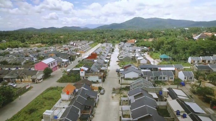 Informasi infrastruktur pendukung seperti jalan, listrik, air bersih, dan internet di kawasan perumahan