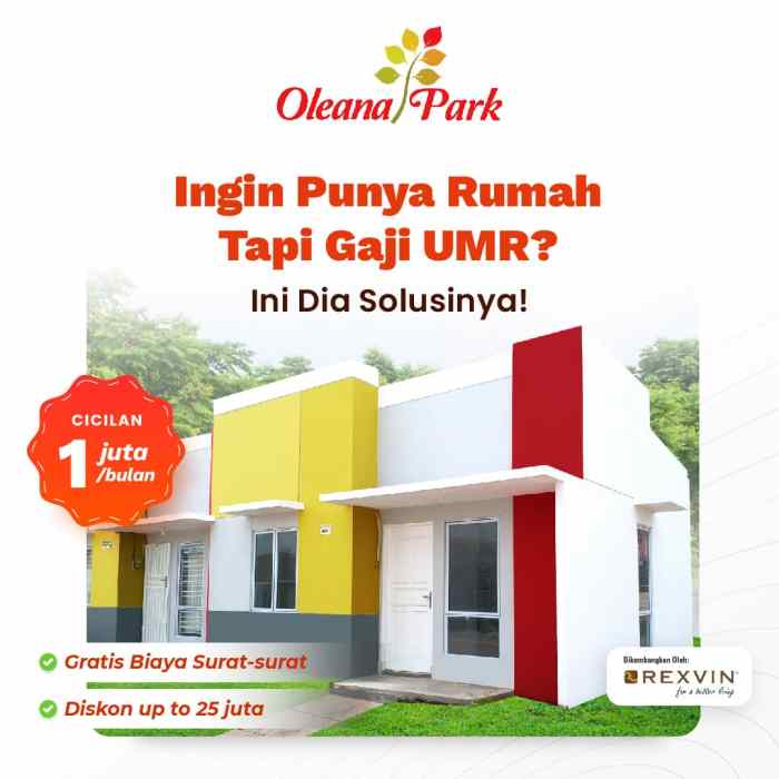 Perumahan subsidi murah dekat transportasi umum