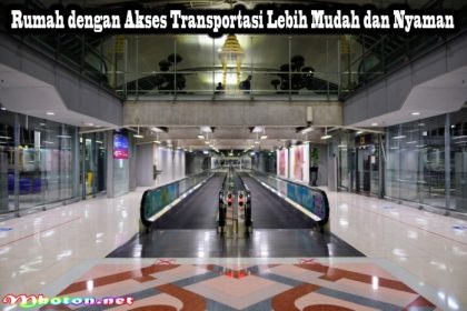 Rumah dijual murah dengan akses transportasi umum