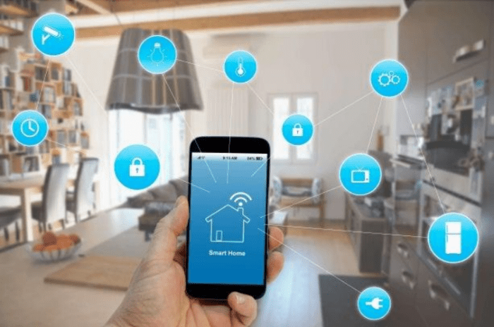 Perumahan modern dengan teknologi smart home dan sistem keamanan digital