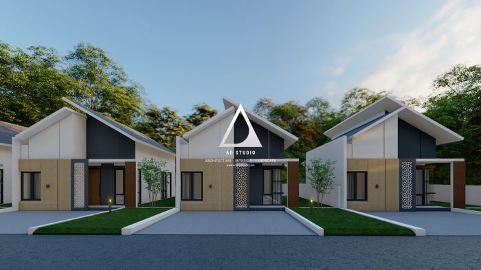 Desain rumah murah minimalis dengan taman kecil