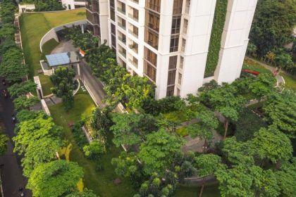 Perumahan dengan Taman dan Ruang Hijau