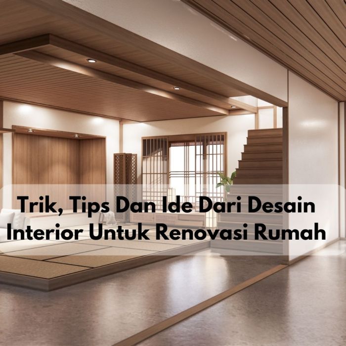 Dekorasi interior setelah renovasi rumah selesai