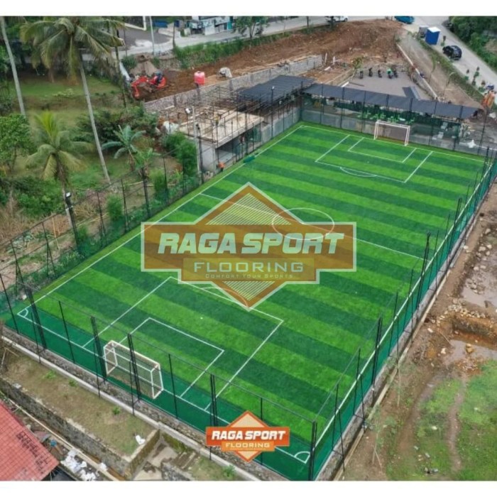 Contoh desain lapangan olahraga kecil dalam kawasan cluster atau kompleks rumah