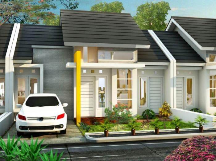 Warna cat eksterior perumahan minimalis