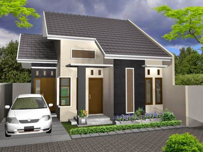 Rumah eksterior warna minimalis
