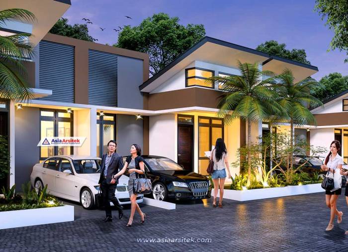 Perumahan modernrumah murah dengan desain ramah lingkungan