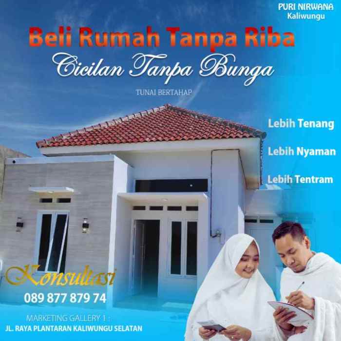 Rumah murah cicilan tanpa bunga tambahan