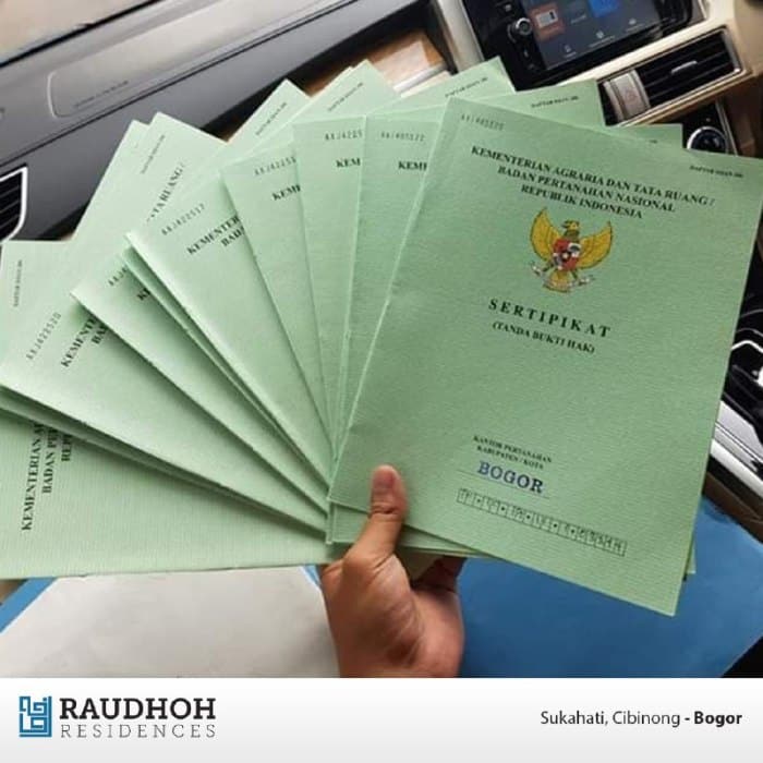 Daftar rumah dijual dengan sertifikat lengkap