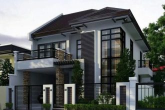 Cat rumah dengan efek 3D yang modern dan elegan