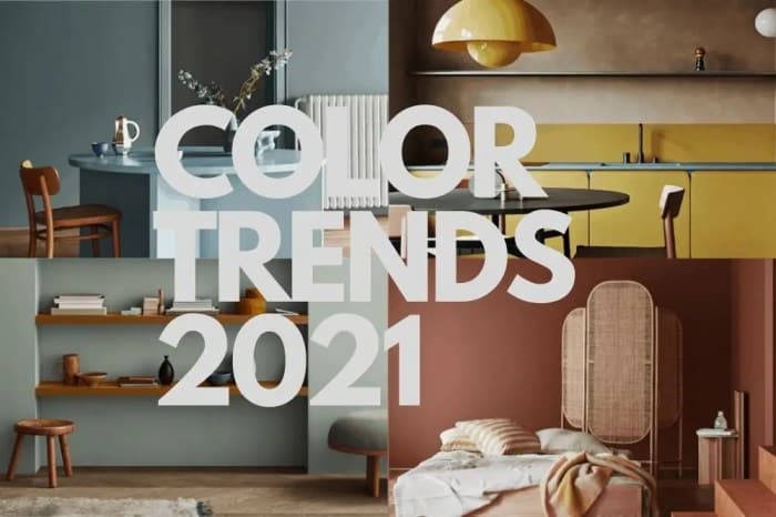 Warna cerah rumah dinding favorit