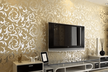 Tren wallpaper dinding dengan motif natural dan abstrak