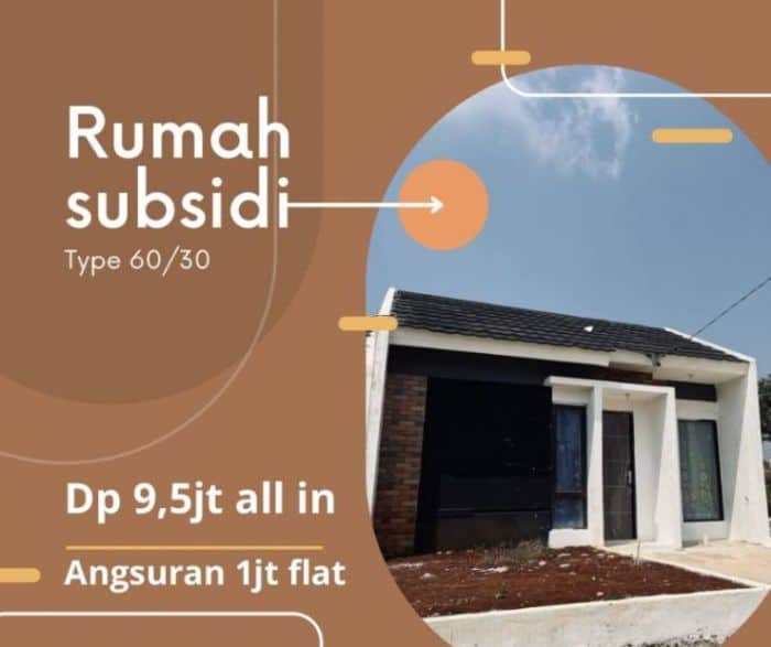 Rumah subsidi murah dengan program cicilan ringan