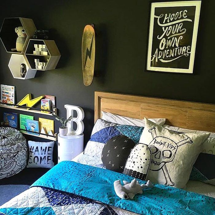 Kamar laki tidur desain cowok keren ngetren dekorasi dekor