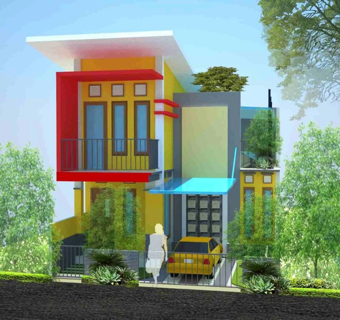 Inspirasi desain interior dan eksterior rumah minimalis di kawasan perumahan modern
