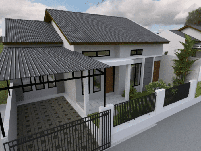 Rumah minimalis lantai minimalist elegan