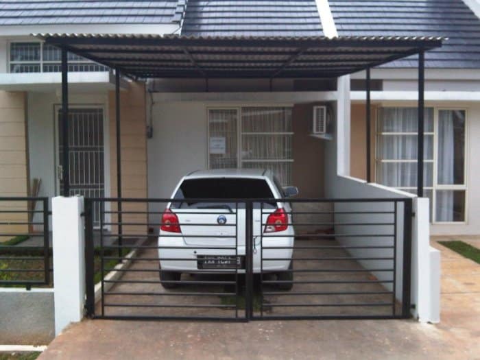 Rumah minimalis murah dengan garasi motor dan mobil