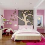 Kamar perempuan minimalis tidur hiasan dinding dekorasi bantal ngetrend awan hujan dekor teahub