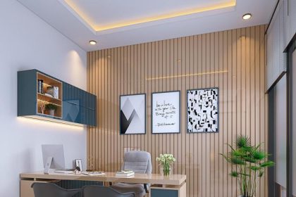 Desain interior ruang kerja di rumah minimalis