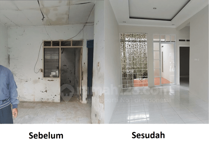 Dekorasi interior setelah renovasi rumah selesai