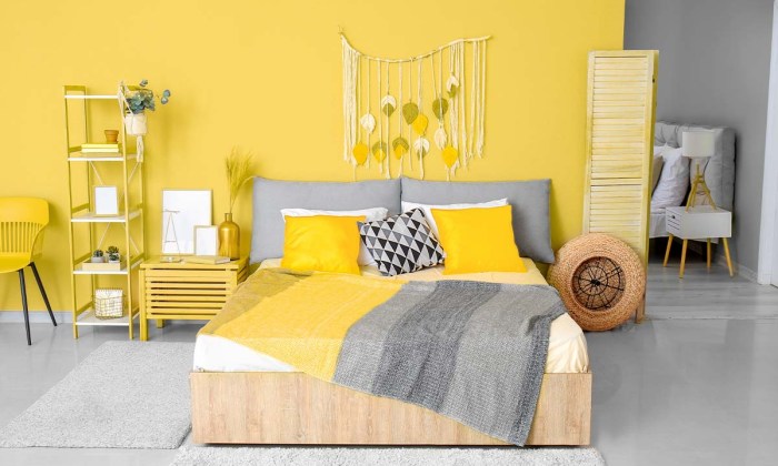 Warna menenangkan tidur kamar rileks