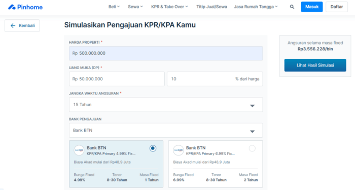 Perbandingan suku bunga KPR