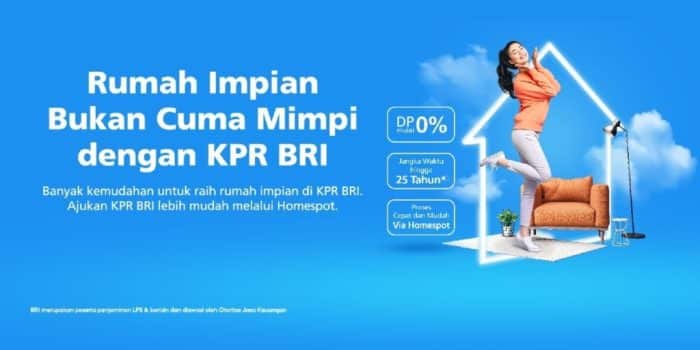 Promo kpr rumah murah dengan bunga rendah bank BRI
